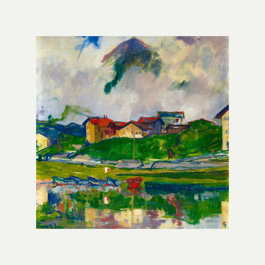Giovanni Giacometti, Maloja (1925) — rolled canvas
