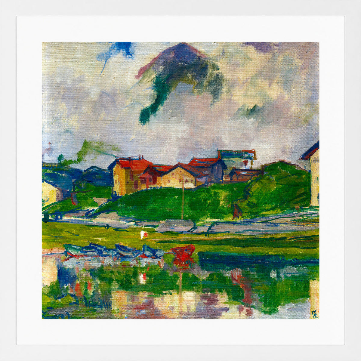 Giovanni Giacometti, Maloja (1925) — white frame