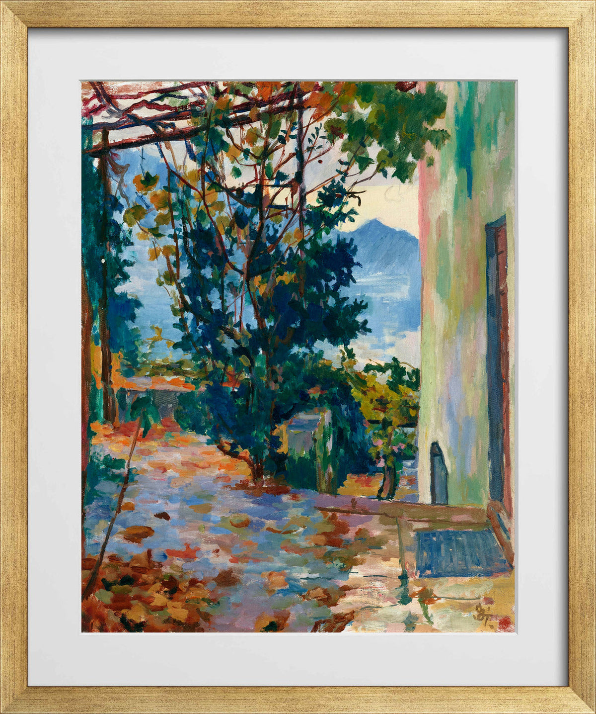 Giovanni Giacometti, Minusio (1926) — gold frame