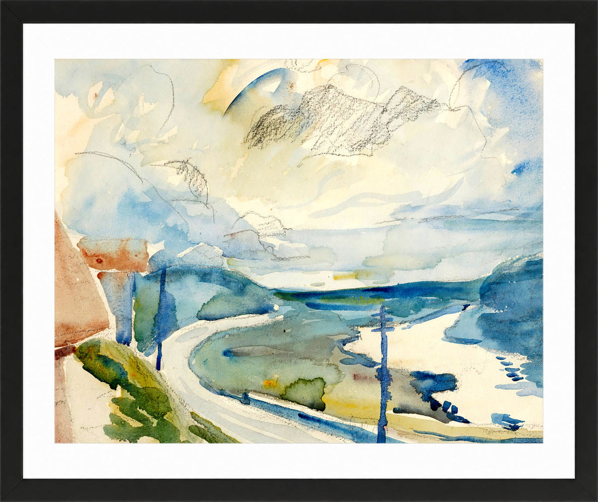 Giovanni Giacometti, Morgen bei Maloja — black frame