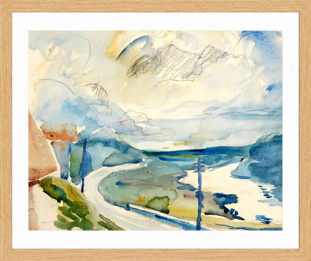 Giovanni Giacometti, Morgen bei Maloja — oak frame