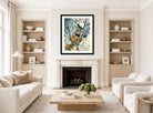 Giovanni Giacometti, Mountain Gorge with Waterfall — living room roomset