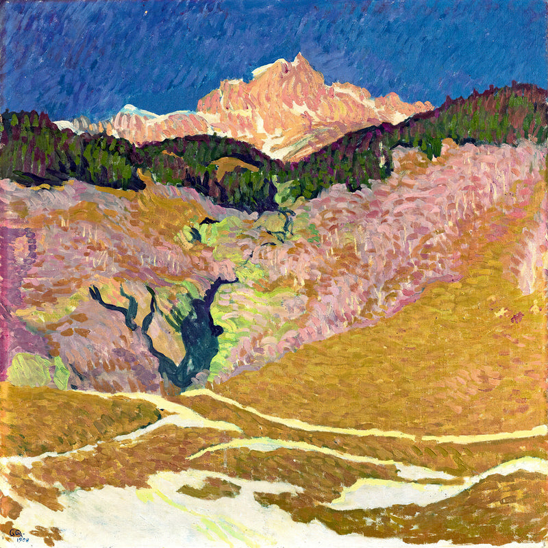 Giovanni Giacometti, Piz Duan (1908) — unframed