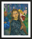 Giovanni Giacometti, Portrait of Ottilia Giacometti (1912) — black frame