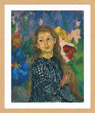 Giovanni Giacometti, Portrait of Ottilia Giacometti (1912) — oak frame