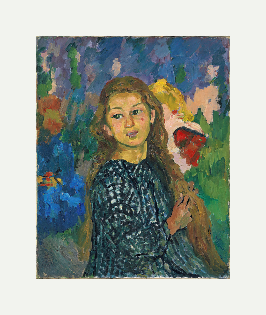 Giovanni Giacometti, Portrait of Ottilia Giacometti (1912) — rolled canvas