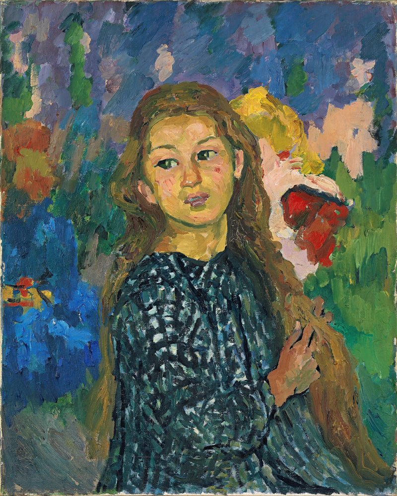 Giovanni Giacometti, Portrait of Ottilia Giacometti (1912) — unframed