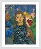 Giovanni Giacometti, Portrait of Ottilia Giacometti (1912) — white frame