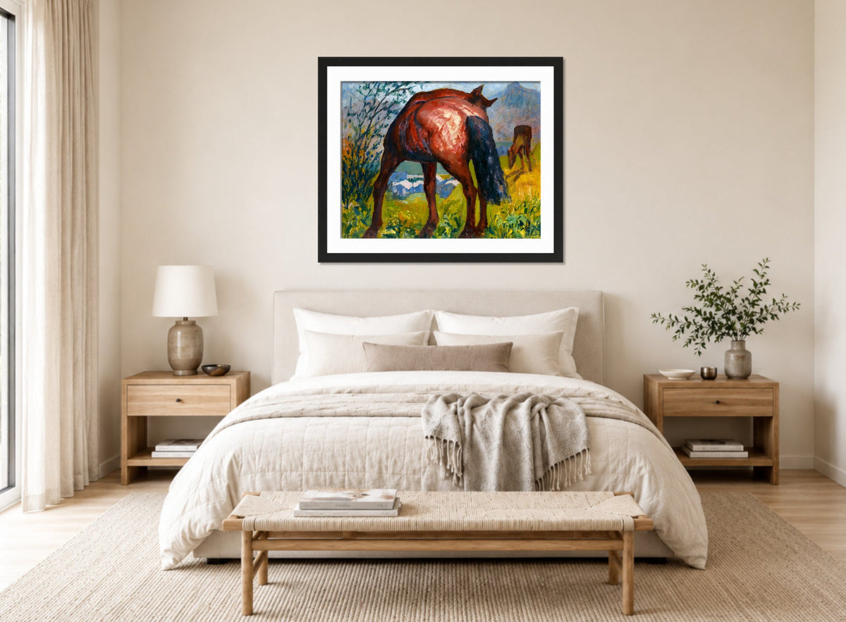 Giovanni Giacometti, Red Horse — bedroom
