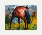 Giovanni Giacometti, Red Horse — rolled canvas