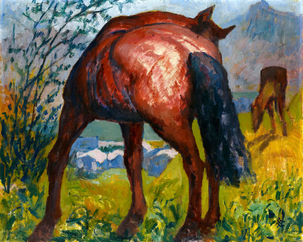 Giovanni Giacometti, Red Horse — unframed