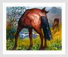 Giovanni Giacometti, Red Horse — white frame