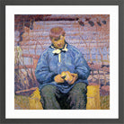 Giovanni Giacometti, The Bread (1908) — dark grey frame