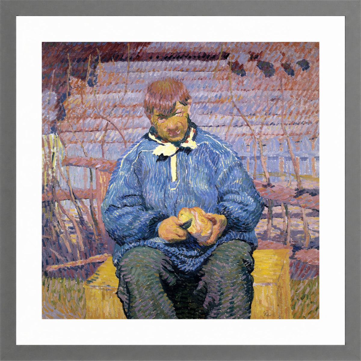 Giovanni Giacometti, The Bread (1908) — light grey frame