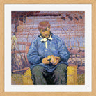 Giovanni Giacometti, The Bread (1908) — oak frame