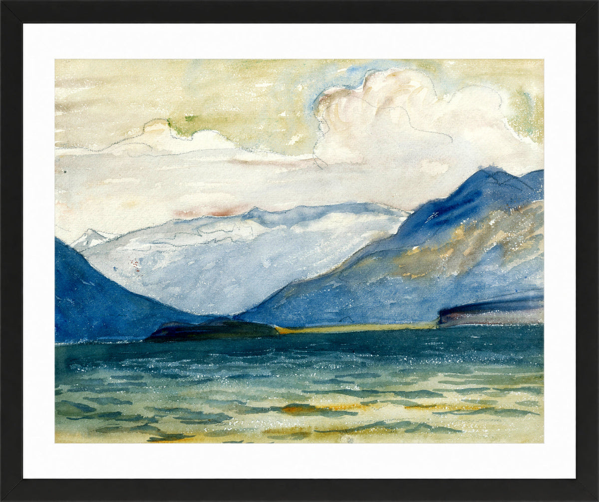 Giovanni Giacometti, View from Plaun da Lej towards Chasté Peninsula — black frame