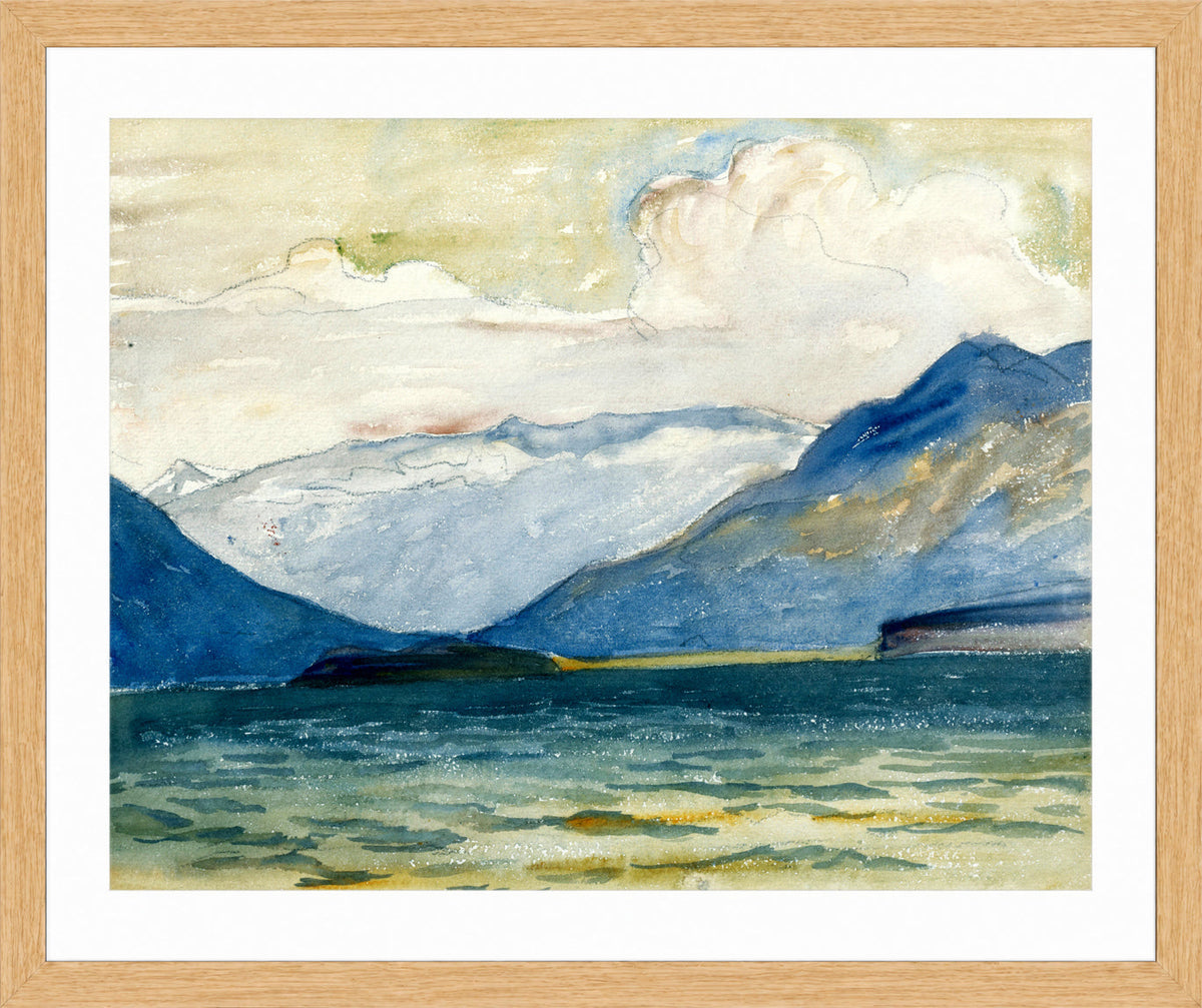 Giovanni Giacometti, View from Plaun da Lej towards Chasté Peninsula — oak frame
