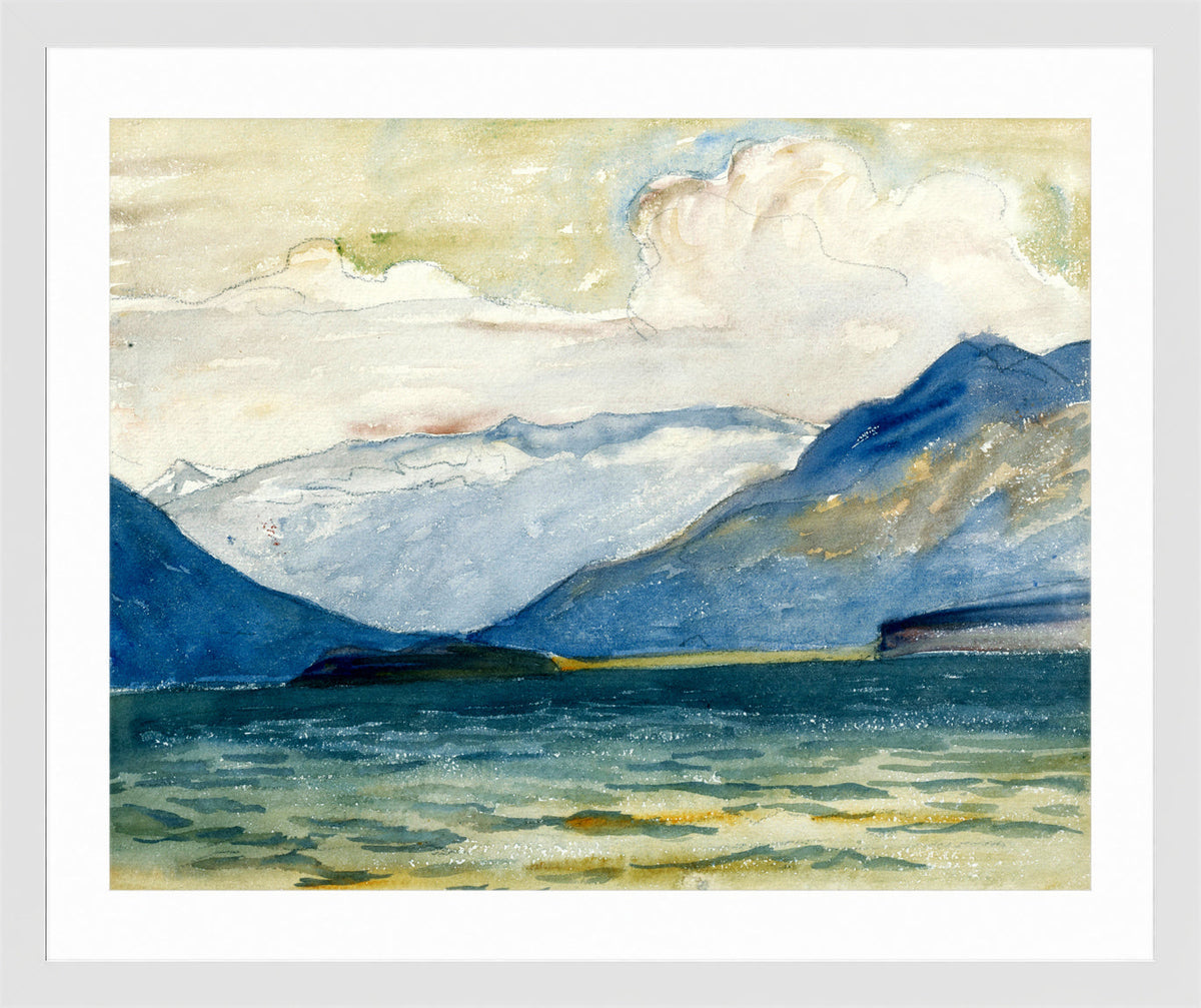 Giovanni Giacometti, View from Plaun da Lej towards Chasté Peninsula — white frame