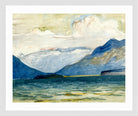 Giovanni Giacometti, View from Plaun da Lej towards Chasté Peninsula — white frame