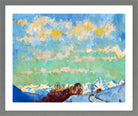 Giovanni Giacometti, View from Stampa towards Italy (1924) — light grey frame