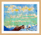 Giovanni Giacometti, View from Stampa towards Italy (1924) — oak frame