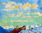 Giovanni Giacometti, View from Stampa towards Italy (1924) — unframed