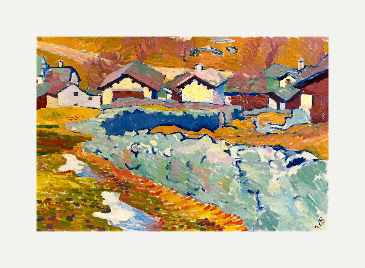 Giovanni Giacometti, Vorfrühling in Stampa (1911) — rolled canvas