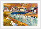 Giovanni Giacometti, Vorfrühling in Stampa (1911) — white frame