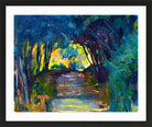 Giovanni Giacometti, Waldweg (1917) — black frame