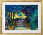 Giovanni Giacometti, Waldweg (1917) — gold frame