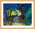Giovanni Giacometti, Waldweg (1917) — oak frame