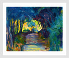 Giovanni Giacometti, Waldweg (1917) — white frame