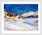 Giovanni Giacometti, Winter Landscape near Capolago (1930) — white frame