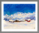 Giovanni Giacometti, Winter Landscape near Maloja (1927) — light grey frame