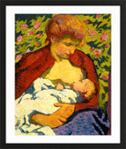 Giovanni Giacometti, Young Mother (1910) — black frame