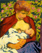 Giovanni Giacometti, Young Mother (1910) — unframed