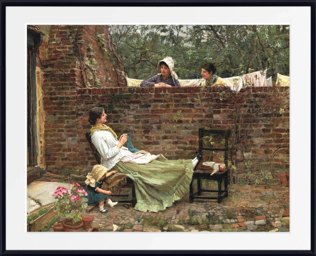 John William Waterhouse Fine Art Print, Gossip