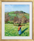 Harold Harvey Print, Early spring (1918) in a gold frame