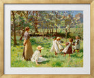 Harold Harvey Print, Maytime (1912) in a gold frame