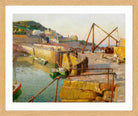 Harold Harvey Print, Mousehole (1939) in an oak frame