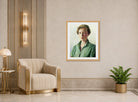 Harold Harvey Print, Sue Palmer displayed in an Art Deco interior
