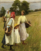 Harold Harvey Print, The Blackberry Harvest as an unframed print