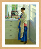 Harold Harvey Print, The Blue Gown (1917) in an oak frame