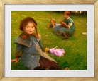 Harold Harvey Print, The lilac doll in a gold frame
