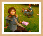 Harold Harvey Print, The lilac doll in an oak frame