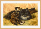 A Gentle Provocation (1899) by Henriette Ronner-Knip — oak frame