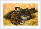A Gentle Provocation (1899) by Henriette Ronner-Knip — white frame