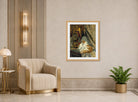 A Mother Cat and Her Kitten with a Bracket Clock (1897) by Henriette Ronner-Knip — art deco roomset