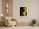A Puppy in a Barrel by Henriette Ronner-Knip — art deco roomset