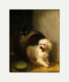 A Puppy in a Barrel by Henriette Ronner-Knip — rolled canvas